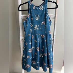 Blue Floral Dress